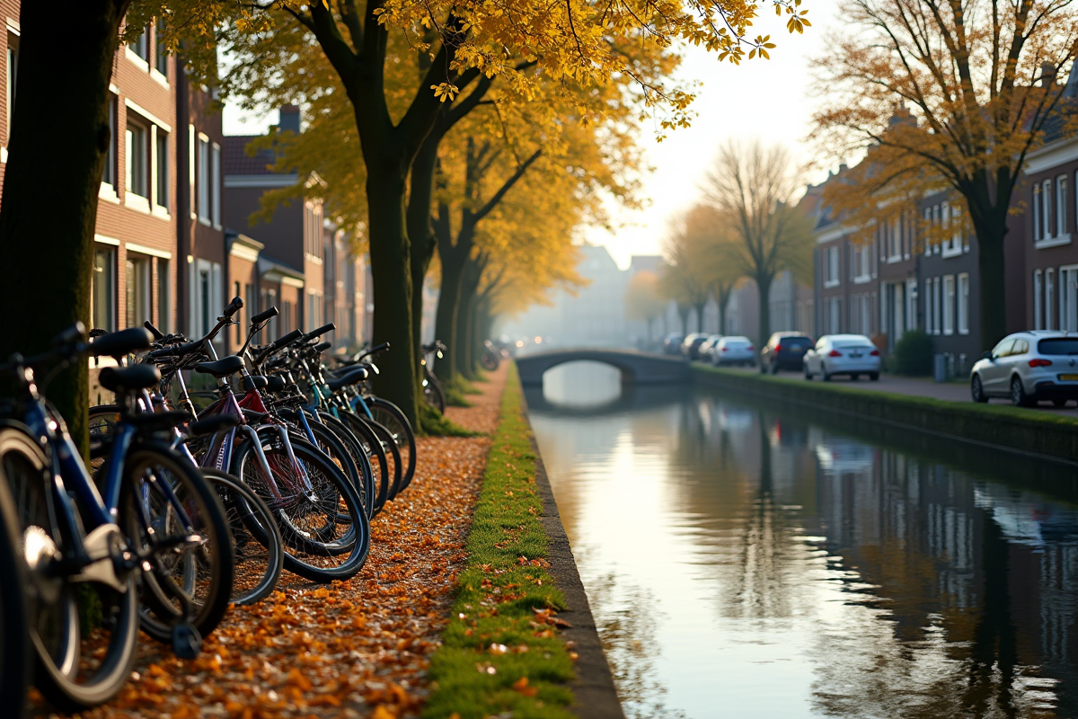 Vélos le long d